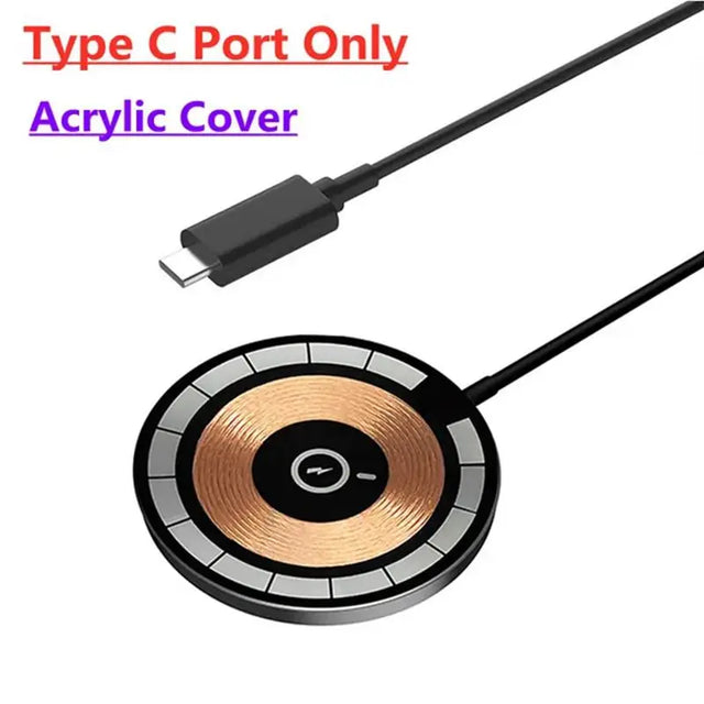 65W Magnetic Wireless Charger Pad Stand Macsafe For iPhone 14 13 12 Pro Max Airpods Pro USB C Fast Charging Station Chargers