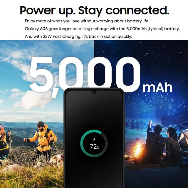 Global Version Samsung Galaxy A06 4G Smartphone Mediatek Helio G85 6.7" large PLS LCD Display 50MP Dual Camera 5000mAh Battery