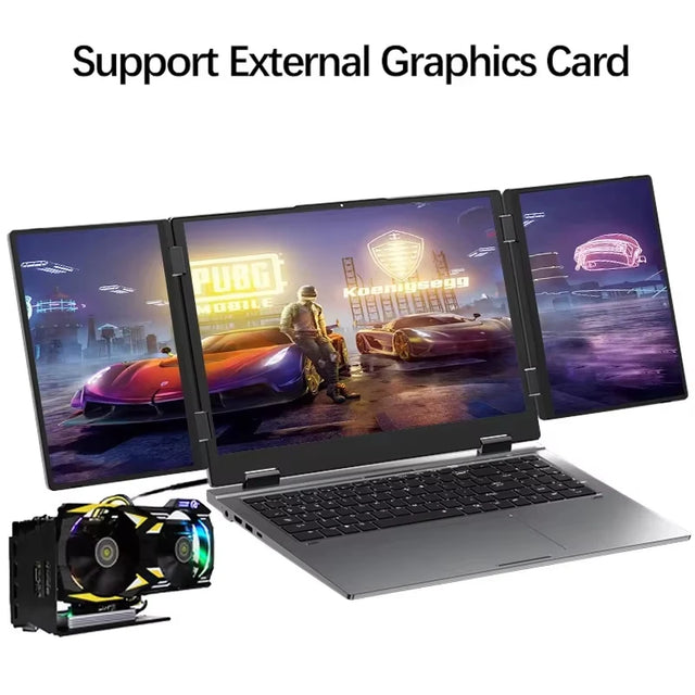 GLF-3P Triple Screen Gaming Laptop 16+10.5+10.5‘’ Touchpad Intel Core i7