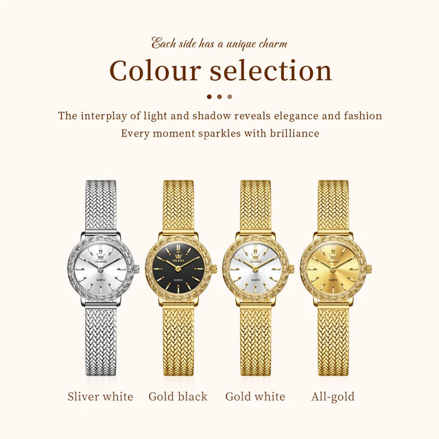 OLEVS Light luxury niche women's watches fashion waterproof classic minimalist quartz watch for lady elegant genuine wristwatch
