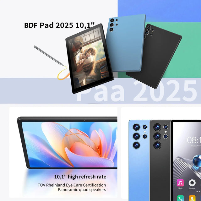 Pad Pro 10.1 Inch Tablets Octa Core 4GB+64GB ROM Google Play Dual SIM