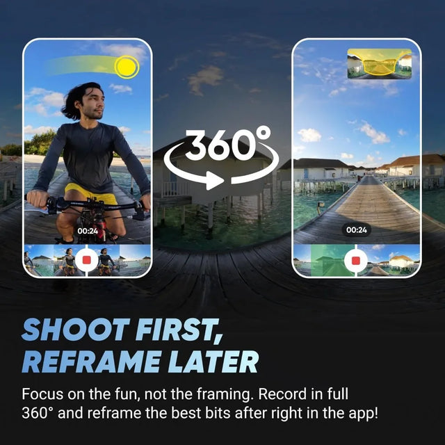 X4 Standard Bundle,Waterproof 8K 360 Action Camera, 4K Wide-Angle Video, Invisible Selfie Stick Effect,AI Editing - Hot-Sell!