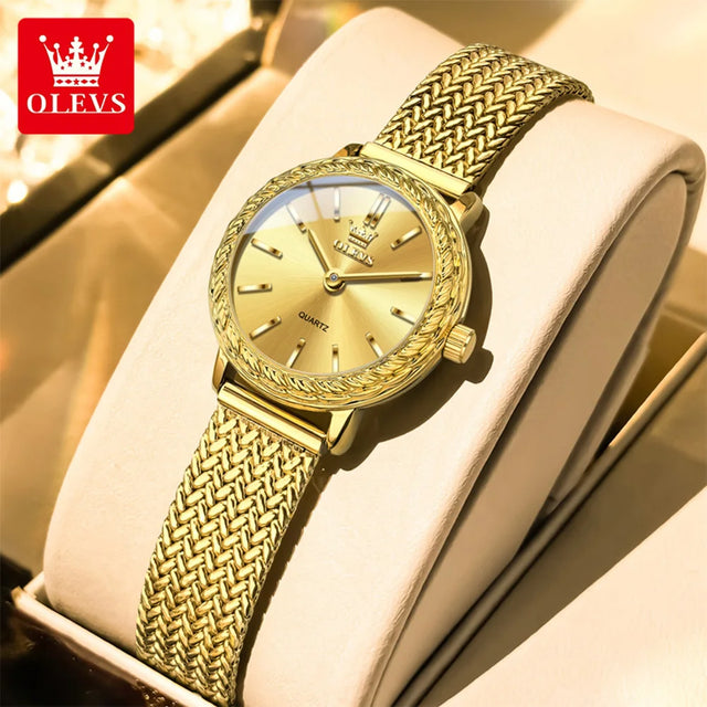 OLEVS Light luxury niche women's watches fashion waterproof classic minimalist quartz watch for lady elegant genuine wristwatch