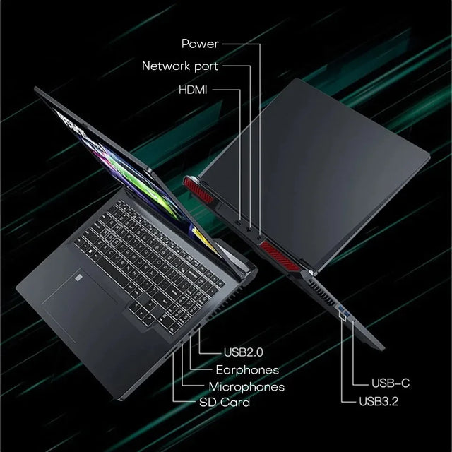 16" Gaming Laptop intel Core i7-6700HQ GTX 1060 IPS 1920*1200 Notebook PC Gamer 16GB DDR4 1TB SSD Windows 11 Pro Laptop Computer