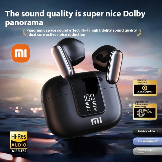 Original XIAOMI Pro13 Wireless Headphones Bluetooth Headset Charging Noise Reduction Earphones Led Display Game Earbuds With Mic