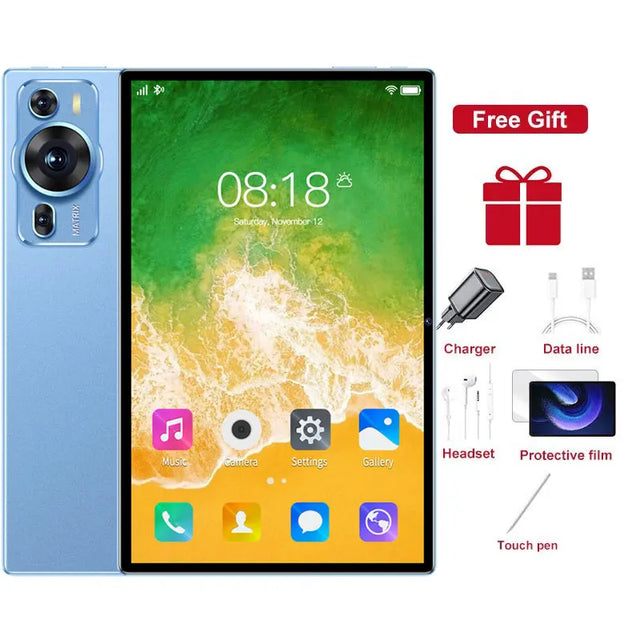 2025 New P60 Pro 10.1'' HD Screen Original 4G 5G Dual Sim Tablet Android 14 kids Tablet 20000mAh Global Version Tab Tablets PC