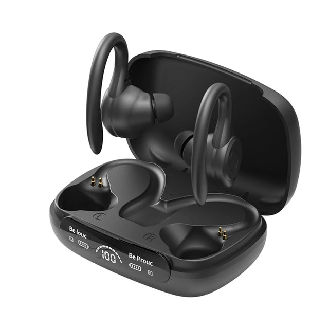 Wireless Headset Ear Hook Waterproof Fitness Earbuds Bluetooth-Compatible5.3 Noise Reduction Comfortable Sports Running Earbuds