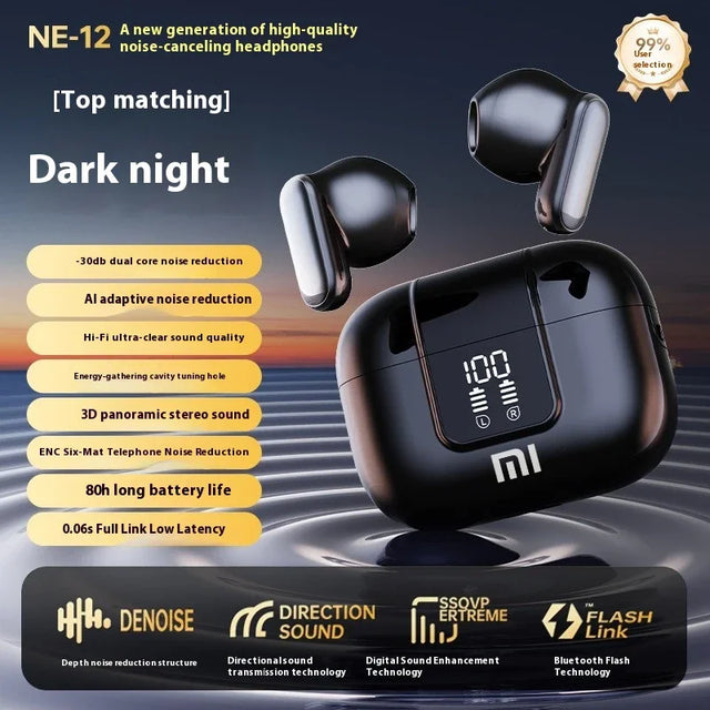 Original XIAOMI Pro13 Wireless Headphones Bluetooth Headset Charging Noise Reduction Earphones Led Display Game Earbuds With Mic