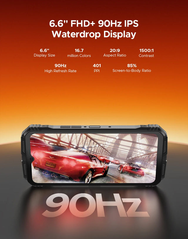 Global Version DOOGEE S Punk Pro Rugged Phone LED Light Effect 8GB RAM 512GB ROM 6.6” FHD+ 90Hz 10800mAh Battery Android 14 NFC