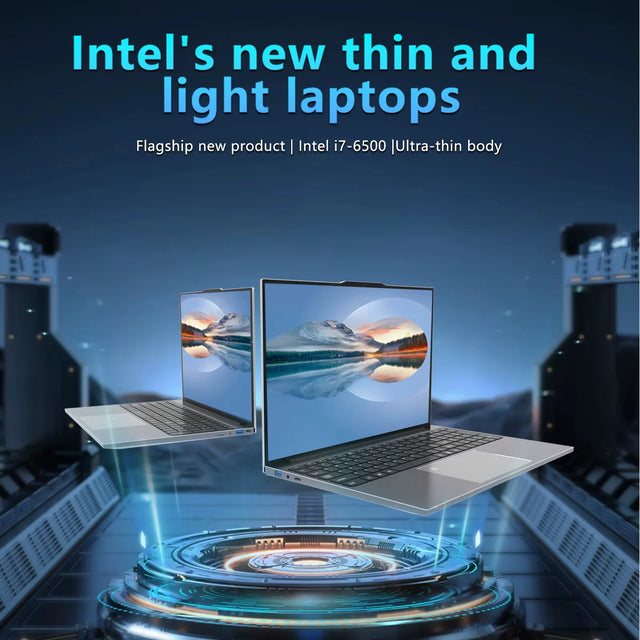 15.6" Ultra Slim Intel Core i7 6500U Laptop Computer Windows 11 16GB