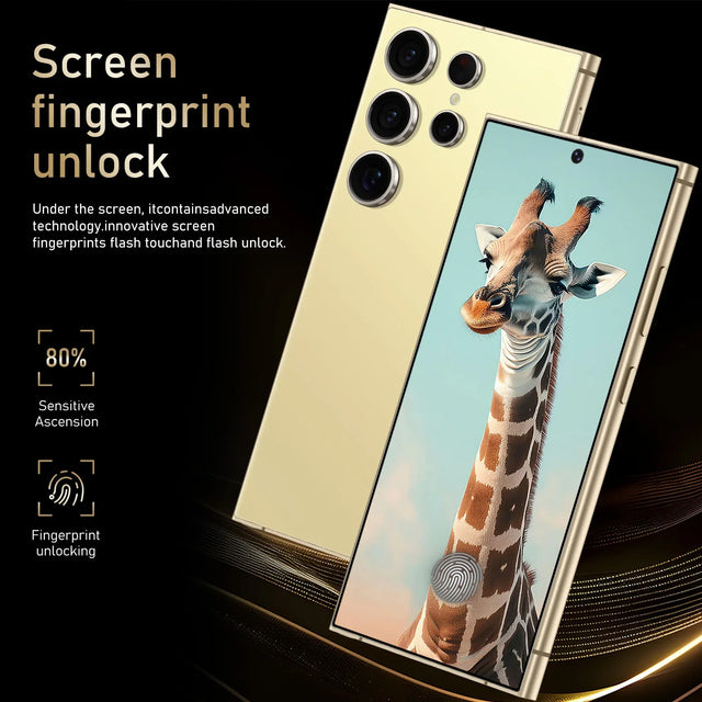 2025 HOT S26 Ultra 7.3inch HD Global Edition Original Smart Dual Card 8000mAh Battery Facial Recognition Function