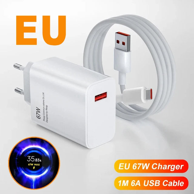 Turbo Charge Super Fast Charger EU Adapter