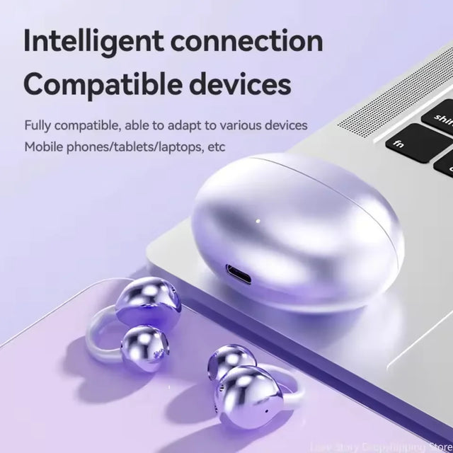 SONY Original Open Ear Clip Earbuds ENC TWS Wireless Bluetooth Noise Headphones Noise For Android iOS Touch With Mic Earphones
