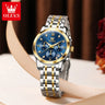 OLEVS Watches Woman 2858 New Multifunctional Quartz Wristwatch Waterproof Watches For Woman Set Bracelet Watch Original Reloj