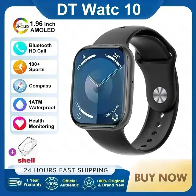 2025 New for Apple Watch 10 Smart Watch 4G Memory Music Video Bluetooth Call Waterproof Smartwatch For Android IOS TWS Earphones