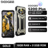 DOOGEE S200 Plus 5G AI Rugged Phone Android 15 Dimensity 7300 1.32" Rear Display 16GB 512GB 6.72'' 11000mAh Battery Smartphone