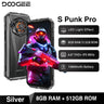 Global Version DOOGEE S Punk Pro Rugged Phone LED Light Effect 8GB RAM 512GB ROM 6.6” FHD+ 90Hz 10800mAh Battery Android 14 NFC