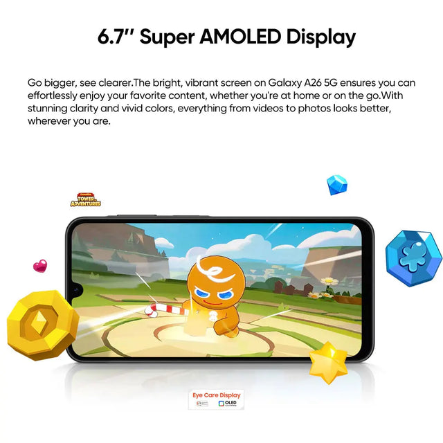 Global Version Samsung Galaxy A26 5G Smartphone Exynos 1380 6.7'' 120Hz Super AMOLED Display 50MP OIS Camera 5000mAh Battery