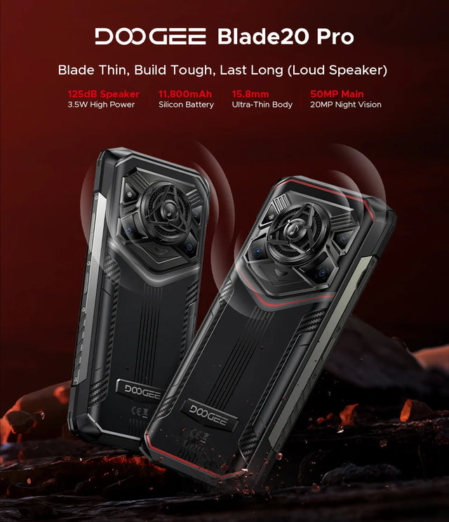DOOGEE Blade20 Pro Rugged Smartphone 24GB+256GB 11800mAh