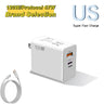 PD 120W Type C USB Fast Charge Phone Charger Data Cable Mobile Phone Power Adapter For iPhone Xiaomi Huawei Samsung Wall Charger