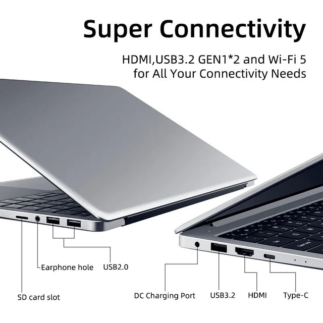 Markut Laptop 15.6 Inch Portable Notebook With Intel CPU I7-1165G7 IPS 32GB 2T SSD 1920*1080 FHD Display Laptop- German Keyboard