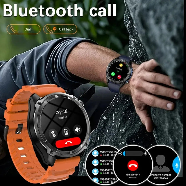 Xiaomi 2025 Smart Watch with Offline Maps 4GB Memory Video Player Military Sports Smartwatch Men 30m Swimming Waterproof AMOLED
