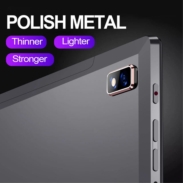Slim Metal 10.1 Inch Android Tablet with Octa Core 8GB RAM 256GB ROM Dual SIM