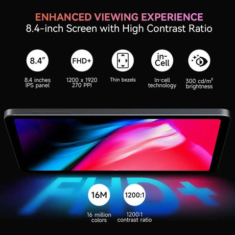 ALLDOCUBE iPlay 50 Mini 8.4 Inch Tablet PC 4+8GB RAM 64+512GB Storage 4G LTE Android 13 UNISOC T606 4000mAh Battery FHD+ Display - Emart