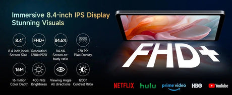 ALLDOCUBE iPlay 50 Mini Pro 8.4 inch Tablet 16GB(8+8) RAM 128GB ROM 512GB Expandable Widevine L1 5MP/13MP 4G LTE GPS Helio G99 - Emart