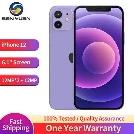 Apple iPhone 12 Face ID 6.1" 4G RAM 64GB/128GB/256GB ROM Unlocked Smartphone OLED Screen A14 Bionic Chip Dual 12MP Cameras 12 - Emart