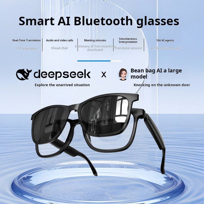 G11 Bluetooth Smart AI Translation Glasses showcasing modern design and UV protection for seamless communication.
