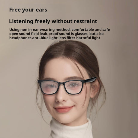 Side view of G11 Bluetooth Smart AI Translation Glasses demonstrating sleek magnetic lens design and technology.